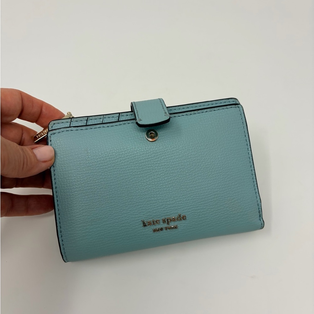 kate spade New York Aqua Leather Bifold Wallet